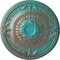Ekena Millwork Athens Ceiling Medallion (Fits Canopies up to 3 5/8"), 26 1/4"OD x 3 1/4"P, Copper Green Patina CM27ATCGS - alternate 1